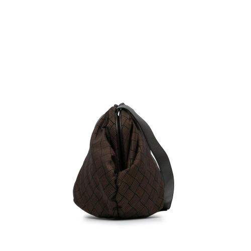 Bottega Veneta Nylon Intrecciato Effect Point Satchel