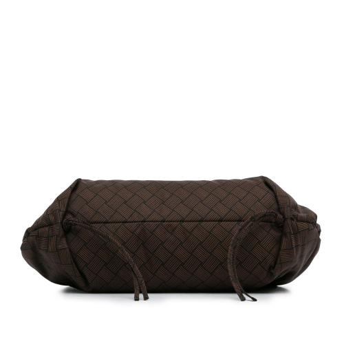 Bottega Veneta Nylon Intrecciato Effect Point Satchel