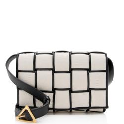 Bottega Veneta Puffed Canvas Cassette Crossbody