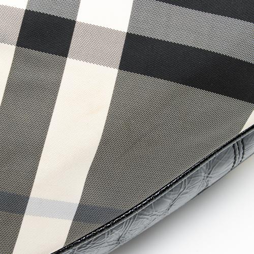 Burberry Beat Check Brooklyn Hobo