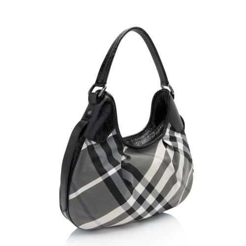 Burberry Beat Check Brooklyn Hobo