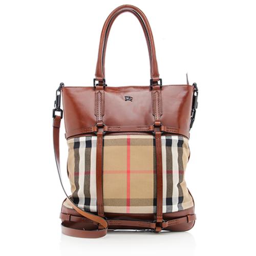 Burberry Bridle House Check Tote