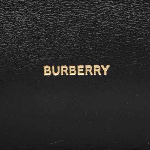 Burberry Calf Hair Leopard Print TB Carrie Chain Small Crossbody