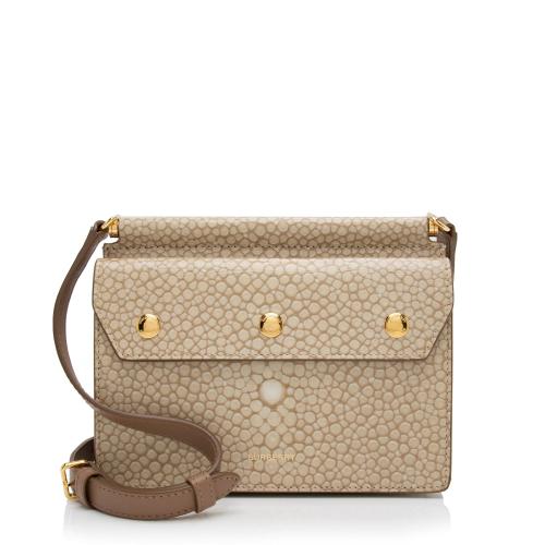 Burberry Calfskin Faux Leather Stingray Print Title Mini Shoulder Bag Burberry Handbags Bag Borrow or Steal