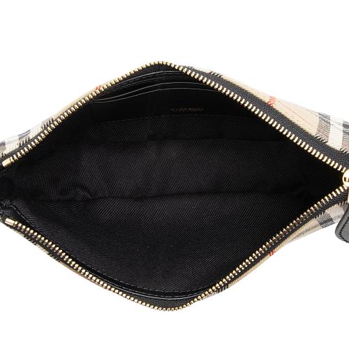 Burberry Calfskin Vintage Check Olympia Pouch