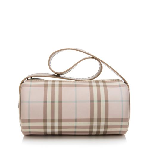 Burberry Candy Check Barrel Bag