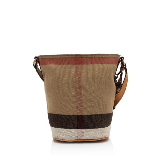 Burberry Canvas Check Ashby Mini Hobo