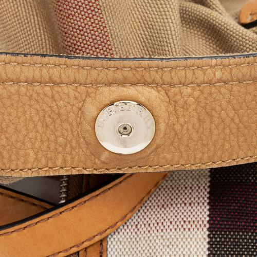 Burberry Canvas Check Ashby Mini Hobo