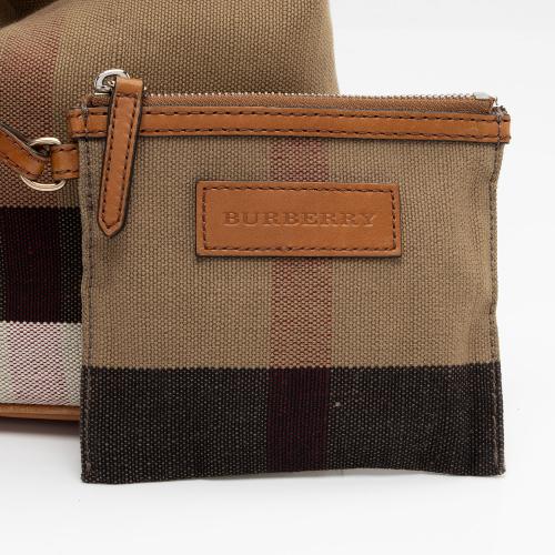 Burberry Canvas Check Ashby Mini Hobo