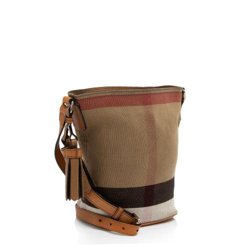 Burberry Canvas Check Ashby Mini Hobo