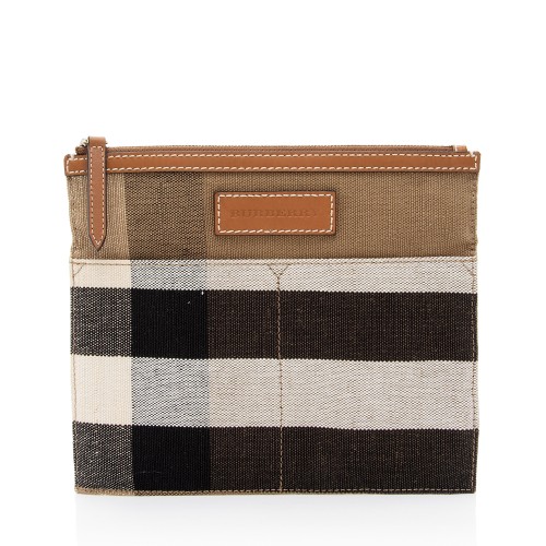 Burberry Canvas Check Pochette