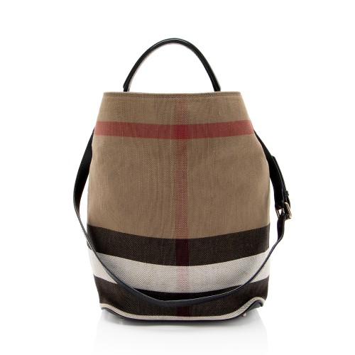 Burberry Canvas Check Susanna Bucket Bag