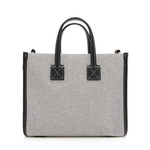 Burberry Canvas Freya Horseferry Mini Tote