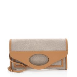 Burberry Canvas Logo Small Pocket Clutch