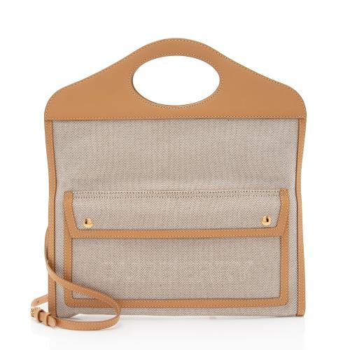 Burberry Canvas Logo Small Pocket Clutch