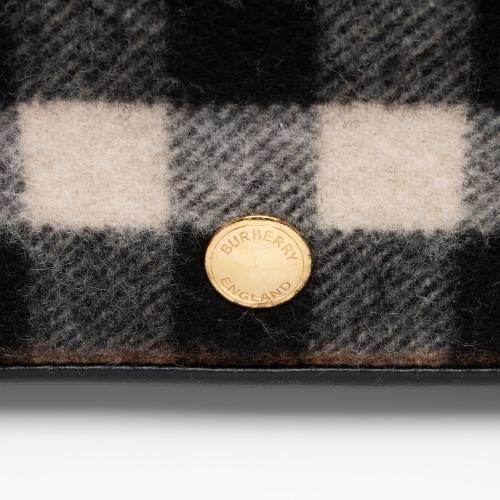 Burberry Cashmere Hackberry Check Note Bag