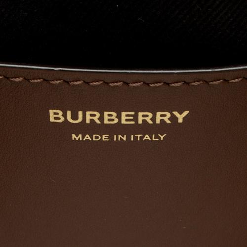 Burberry E-Canvas House Check Small Bucket Bag