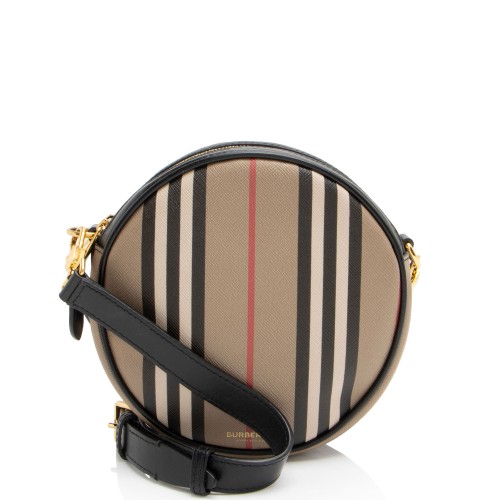 Burberry E-Canvas Icon Stripe Louise Mini Crossbody