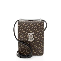 Burberry E-Canvas TB Monogram Robin Mini Messenger