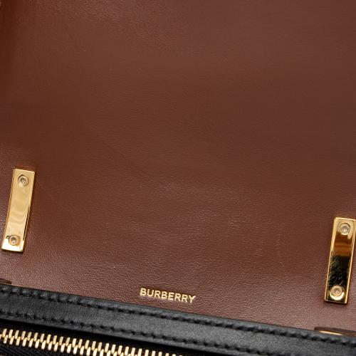 Burberry E-Canvas TB Monogram Stripe Robin Mini Messenger