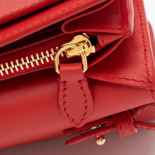 Burberry Embossed Leather Henley Crossbody