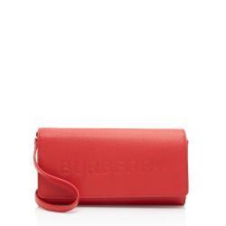 Burberry Embossed Leather Henley Crossbody