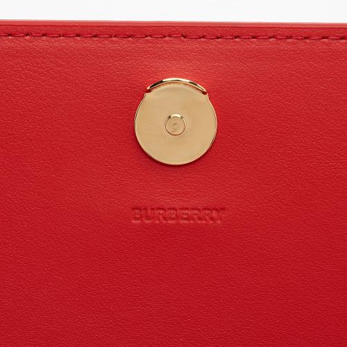 Burberry Embossed Leather Henley Crossbody