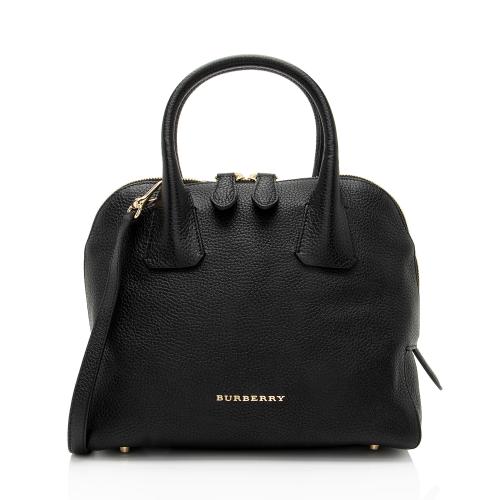 Burberry Grainy Calfskin Greenwood Small Bowling Bag