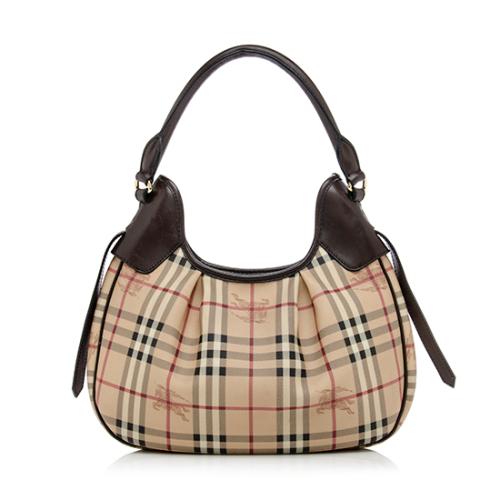 Burberry Haymarket Check Brooklyn Hobo 