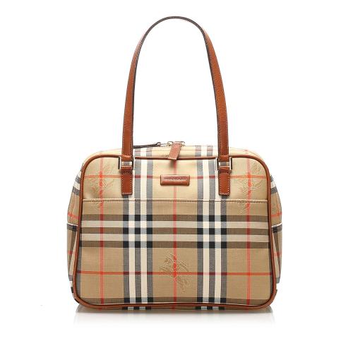 Burberry Haymarket Check Shoulder Bag