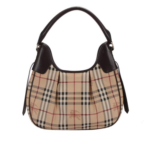 Burberry Haymarket Check Shoulder Bag