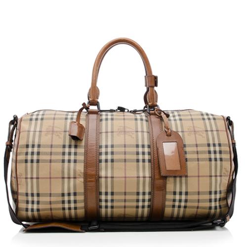 Burberry Haymarket Check Holdall Duffle