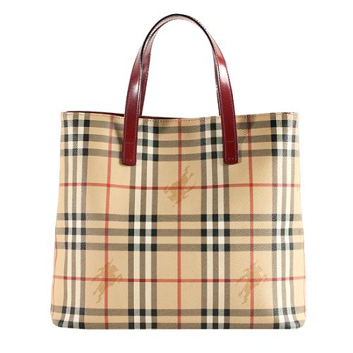 Burberry Haymarket Check Large Tote