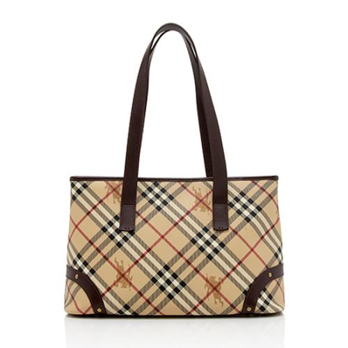 Burberry Haymarket Check Medium Tote 