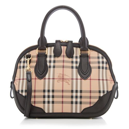 Burberry Haymarket Check Orchard Small Satchel