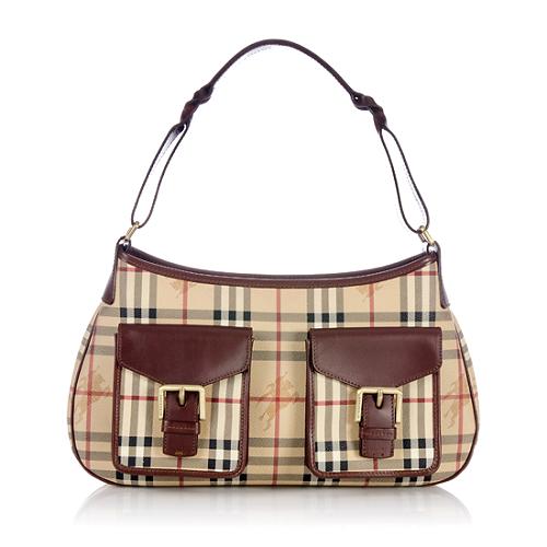 Burberry Haymarket Check Shoulder Bag