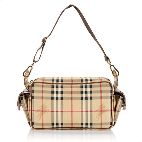 Burberry Haymarket Check Shoulder Bag