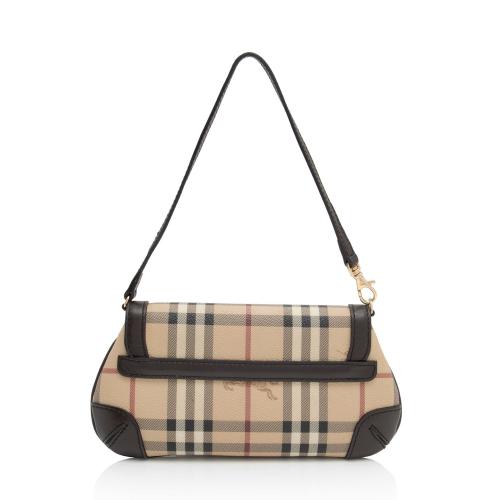 Burberry Haymarket Check Small Flap Bag