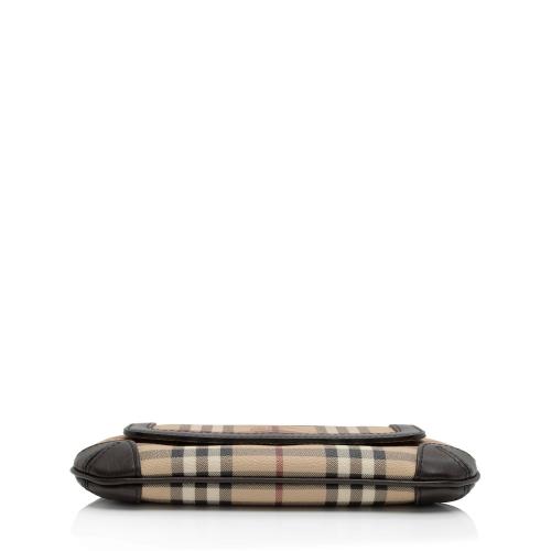 Burberry Haymarket Check Small Flap Bag