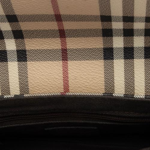 Burberry Haymarket Check Small Flap Bag