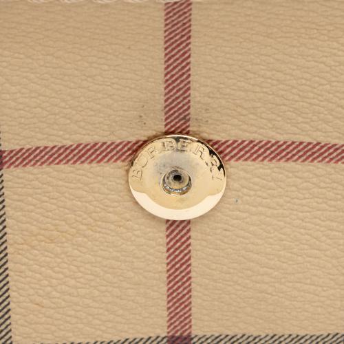 Burberry Haymarket Check Small Flap Shoulder Bag