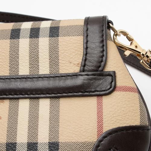 Burberry Haymarket Check Small Flap Shoulder Bag