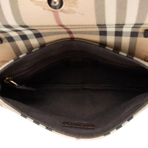 Burberry Haymarket Check Small Flap Bag