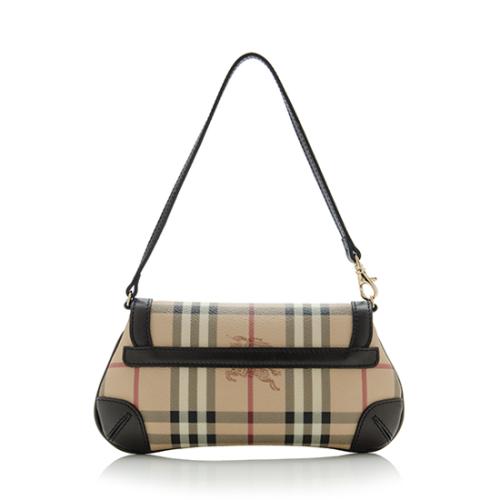 Burberry Haymarket Check Small Flap Shoulder Bag