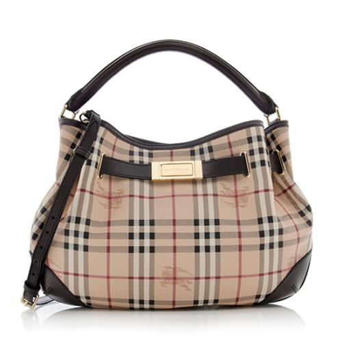 Burberry Haymarket Check Willenmore Hobo 