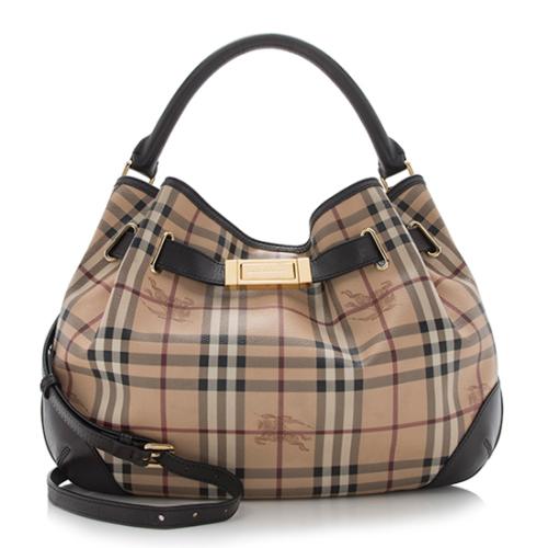 Burberry Haymarket Check Willenmore Hobo 