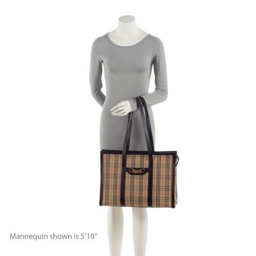 Burberry Vintage Check 1983 Link Zip Tote