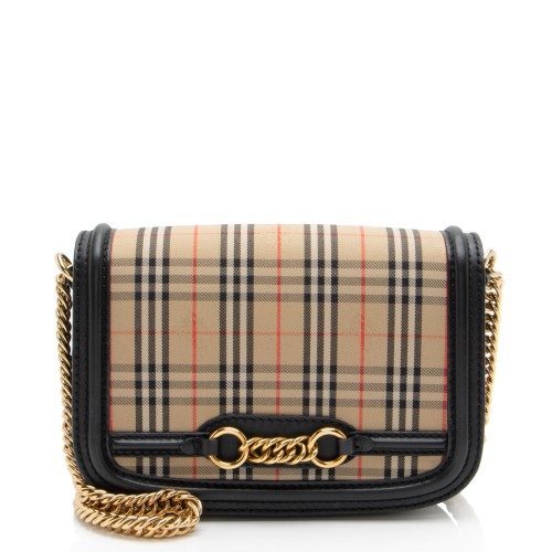 Burberry Horseferry Check Link Flap Bag