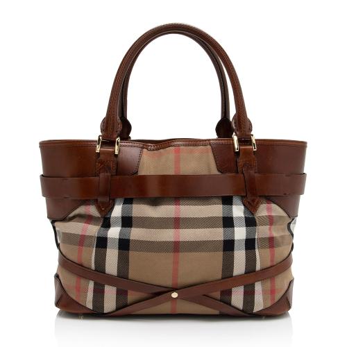 Burberry House Check Bridle Lynher Tote