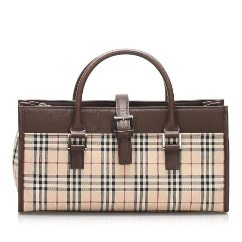 Burberry House Check Canvas Handbag